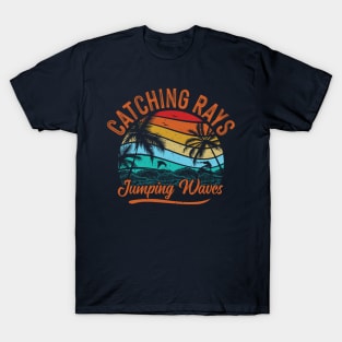 Vintage Surf Catching Waves T-Shirt